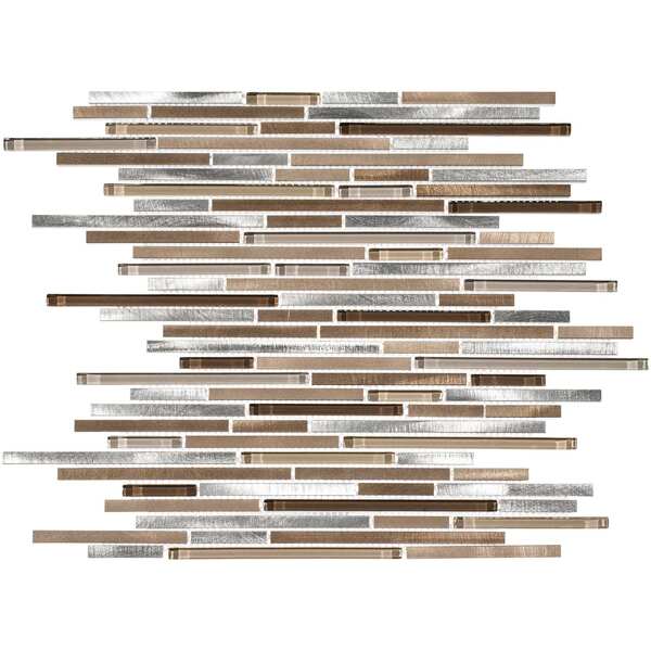 Andova Tiles Klein- Javin Aluminum Metal Mosaic Wall Tile Andova Tiles